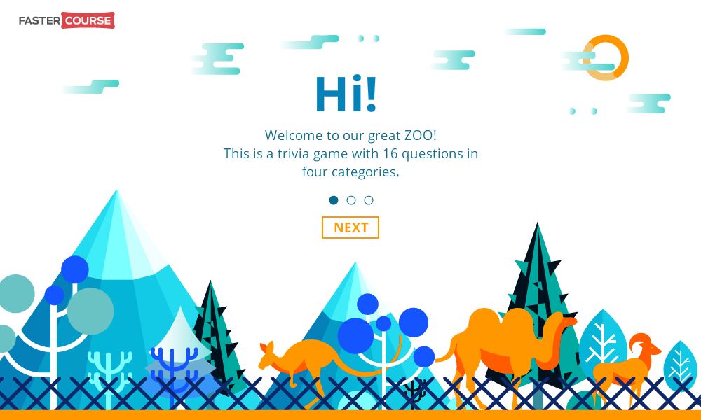 Storyline trivia game template