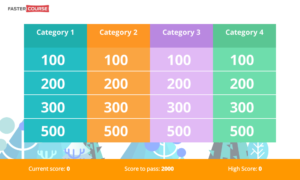 Storyline trivia game template