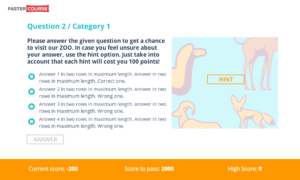 Storyline trivia game template