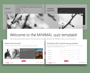 Captivate Minimal Quiz templates