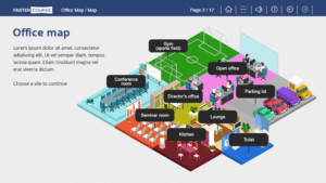 Office Map template captivate