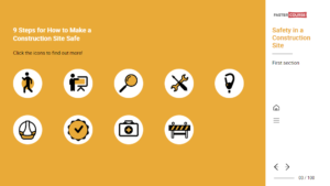 Responsive templates Lectora - Construction site