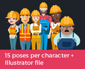 construction work characters