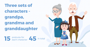 FasterCourse_Characters_Family_members_Grandma_Grandpa_Granddaughter